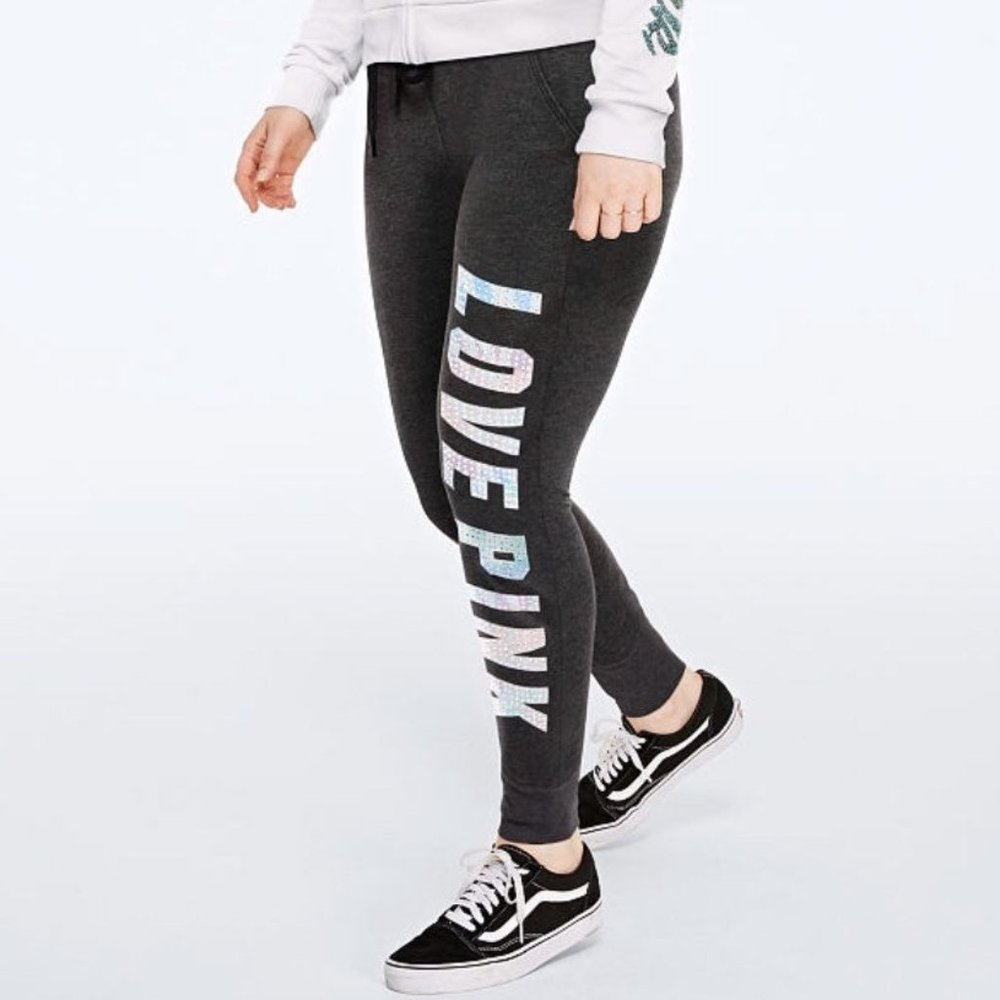 Pink - Bling Skinny Joggers